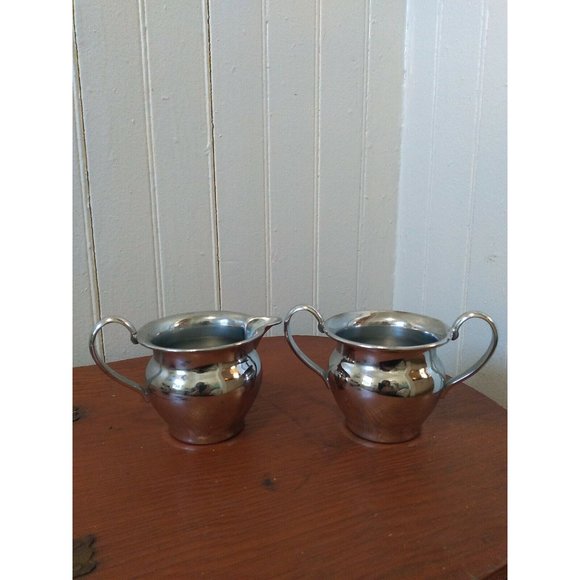 Vintage Farberware Sugar And Creamer  Brooklyn New York - Picture 1 of 8